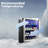 160 Can Beverage Refrigerator Cooler, Wine, Cool Led With Transparent Glass Door, For Bar/Office/Home/Restaurant
