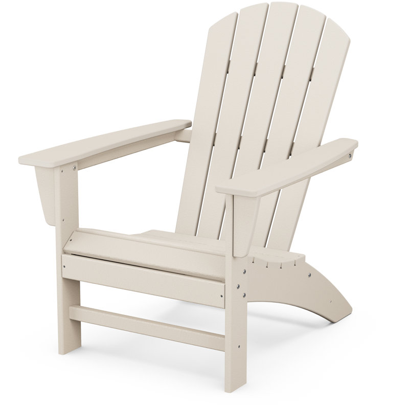 POLYWOOD Nautical Adirondack Chair, Sand