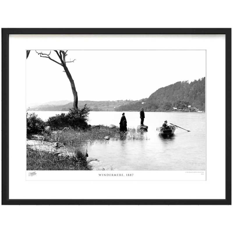 Windermere, 1887 - Single Picture Frame Print, 40cm H x 50cm W x 2.3cm D