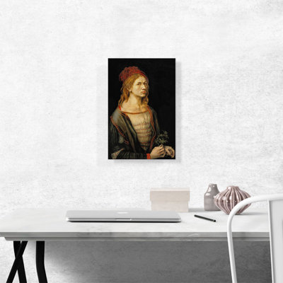 Autoportrait à 22 ans 1493 par Albrecht Dürer, reproduction d'art sur toile tendue