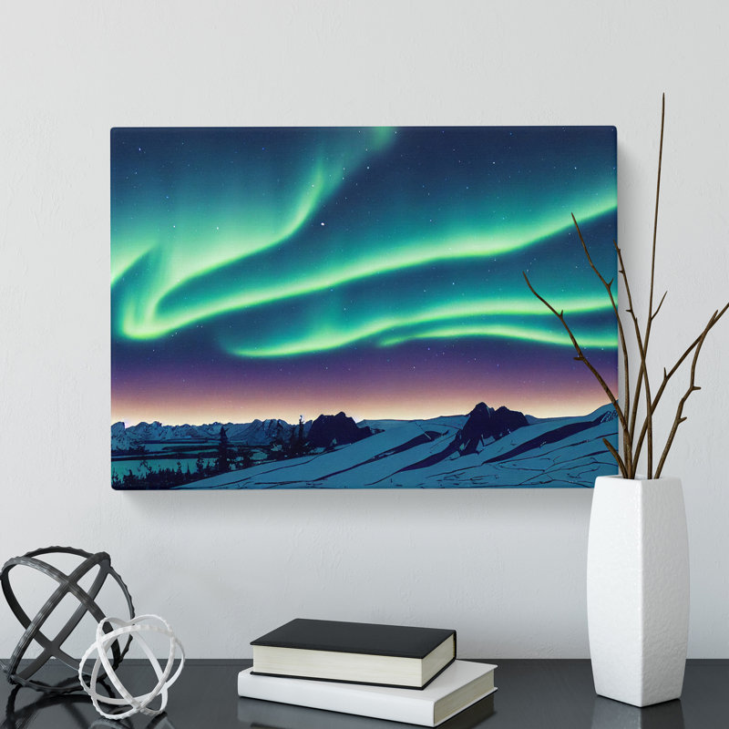 Intoxicating Northern Lights - Wrapped Canvas, 50cm H x 76cm W x 3cm D