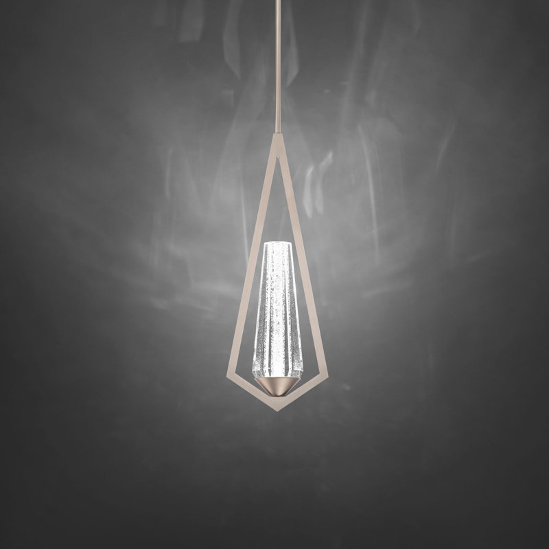 Devotion 1 Light LED Mini Pendant, Satin Nickel