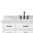 Tidworth 48'' Solid Wood Single Bathroom Vanity with 1.5'' Carrara Marble Top Sink-1125735234-1092024139