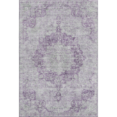Premium Machine Washable Larock AMF1238 Global Rug