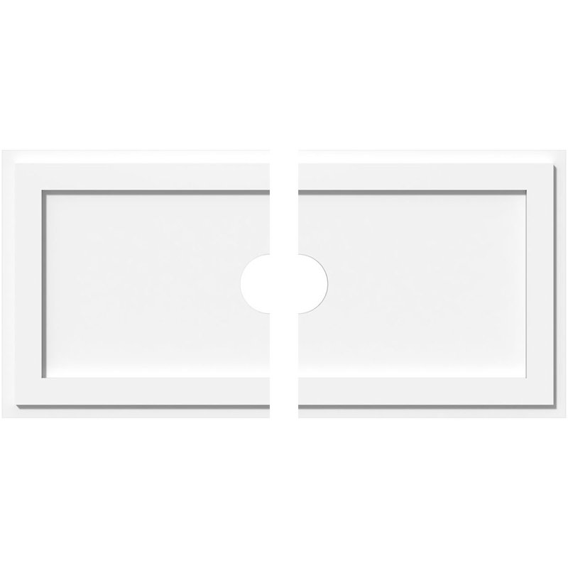 Médaillon de plafond contemporain 36 po x l 18 po x H 18 po x P 12 1/2 po x P 1 po, H 1 po x l 36 po x P 18 po