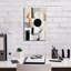 «Black and Tan Geometric 3» par Petals Prints Design, art mural sur toile, 40 po x 60 po-1473247363