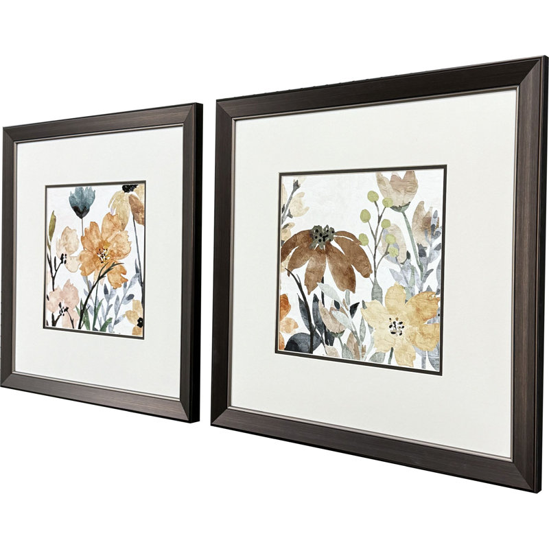 Art encadré de fleurs sauvages