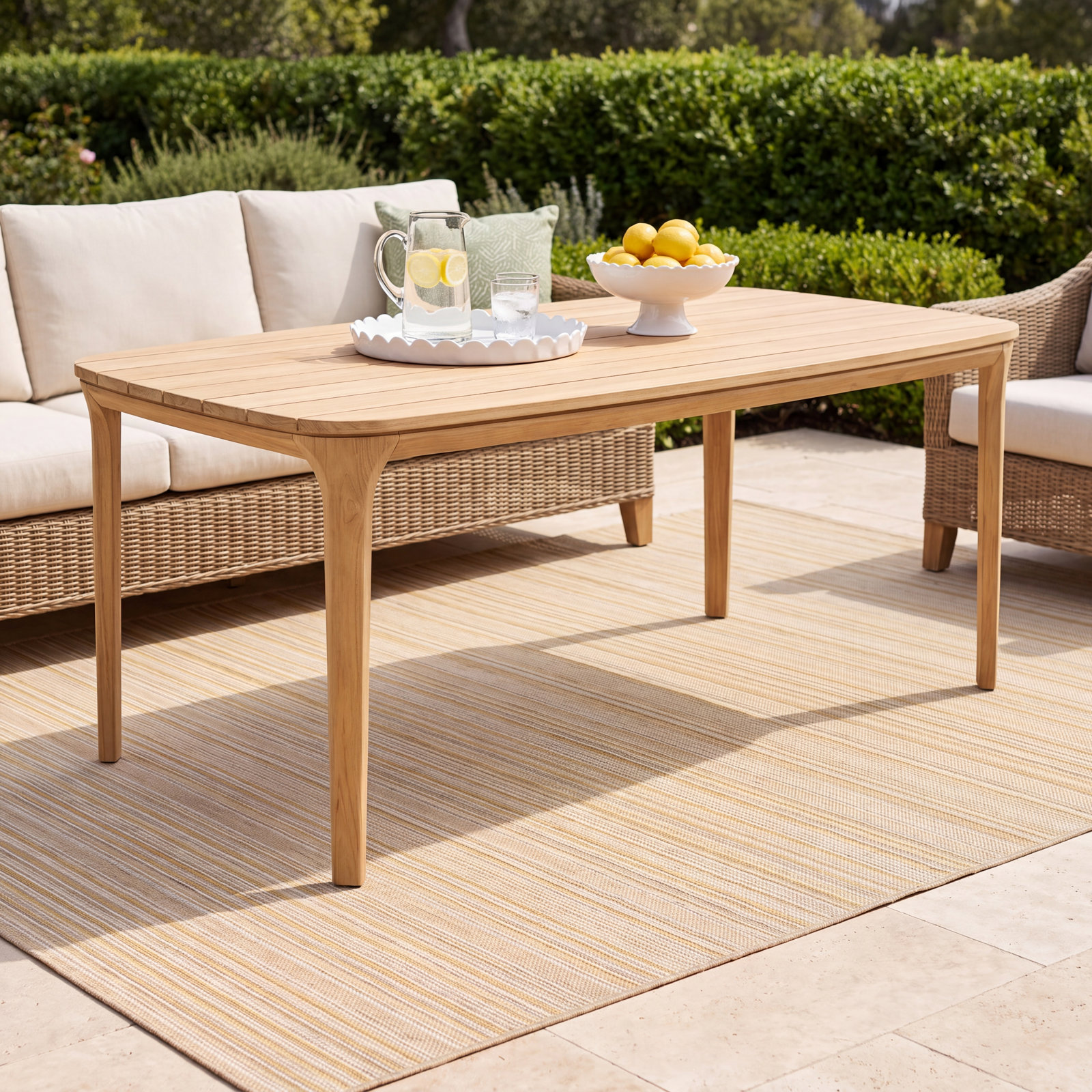 71" Teak Patio Dining Table