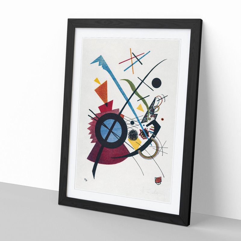 Violet by Wassily Kandinsky - Picture Frame Painting, 65cm H x 48cm W x 2cm D, Black