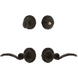 Nostalgic Warehouse Rope Rosette Entry Set with Swan Lever