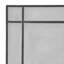 Pare-étincelles noir et argent brossé - panneau simple pour cloison en fer H 32,58 "x l 41,97" P 7,92 "moderne et fonctionnel