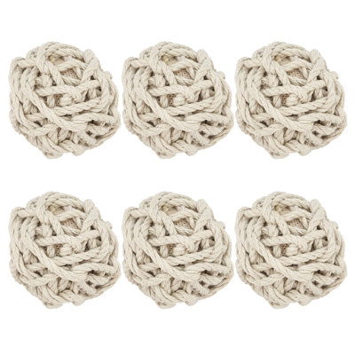 Jute Rope Ball Décor (Set of 6)