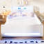 Lit plateforme tapissier avec tiroir, DEL et USB-124851111-124851110