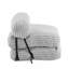 Fauteuil à billes d'intérieur pliable, gris clair