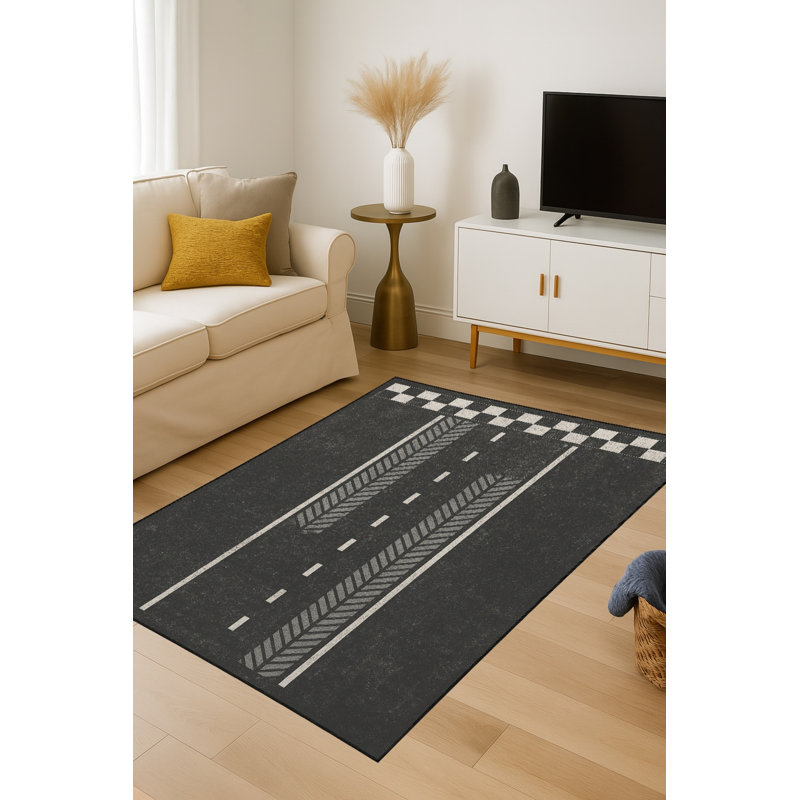 Tapis brun tissé Mosso, 6'7" x 9'10"