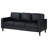Chanoch Upholstered Track Arm Sofa Black-1782475935