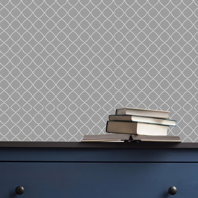 Superfresco Lilibet Geometric Wallpaper, Grey