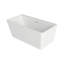Jordy X 28,25 po Baignoire autoportante en acrylique blanc brillant