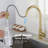 Gold Stainless Steel Touch Kitchen Faucet With Pull Down Spray - 360-Degree Rotating For Comprehensive Sink Cleaning, Simple Water Temperature And Flow Management, Corrosion Rust , 16.06 In. Depth,-1618036443