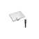 DROP Bath And Kitchen 17.9'' Ceramic Rectangular Bathroom Sink with Overflow