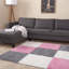 Myshaggy Collection Rugs Geometric Design in Pink-1409070461