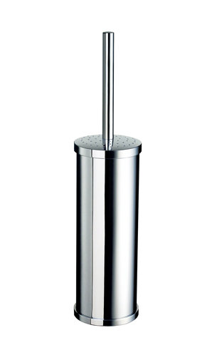 Brosse de toilette autoportante et porte-16in. h Club, Chrome poli