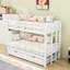 Lit superposé simple en bois avec lit gigogne Dorrion-364733417