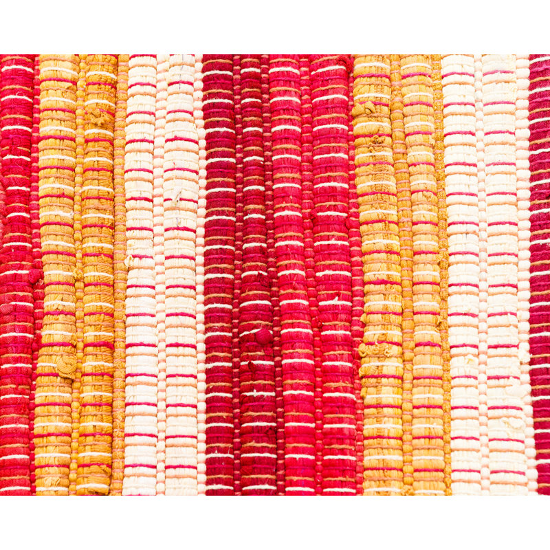 Cotton Striped Indoor Rug, Rectangle 3' x 5'