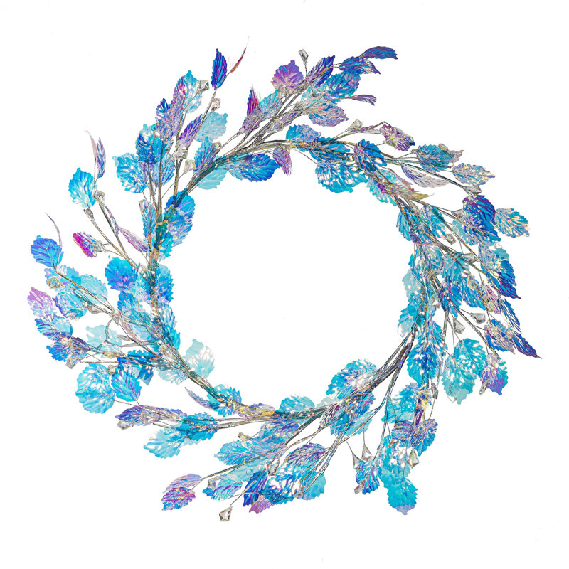 Couronne artificielle scintillante irisée