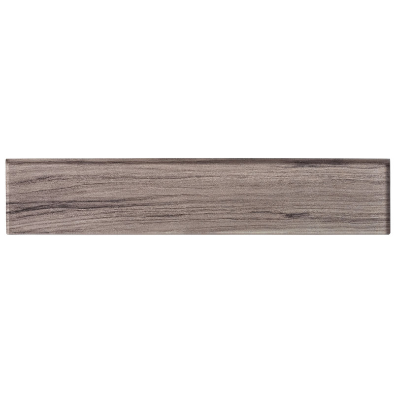 Gudov 3" x 14" Glass Wood Look Subway Tile, Oster