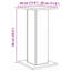  Speaker Stands Living Room Speaker Floor Stand 2 Pcs Engineered Wood-333997922