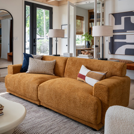 Drayk 88.18" Modern Upholstered Sofa