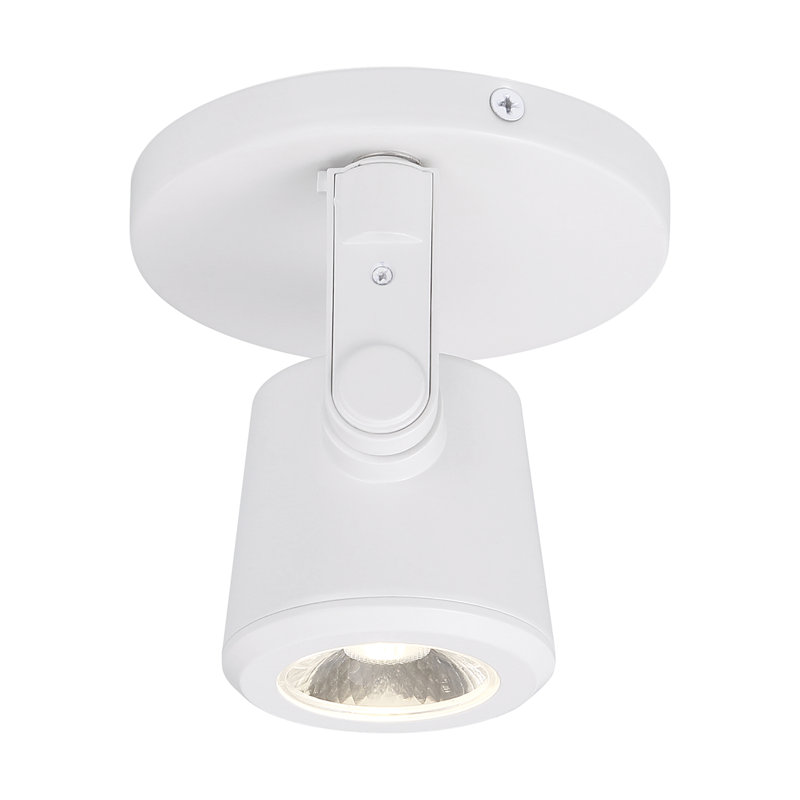 Plafonnier semi-encastré à DEL 1 lumière 4,75 po Aalivia, Blanc