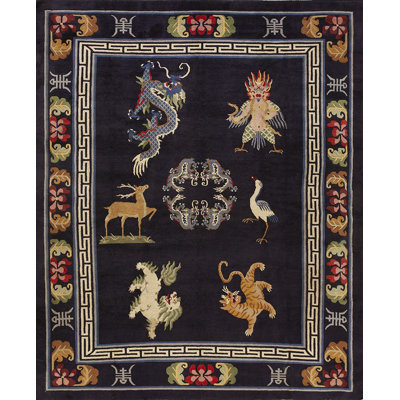 Antique Chinese - Tibetan Knotted Rug