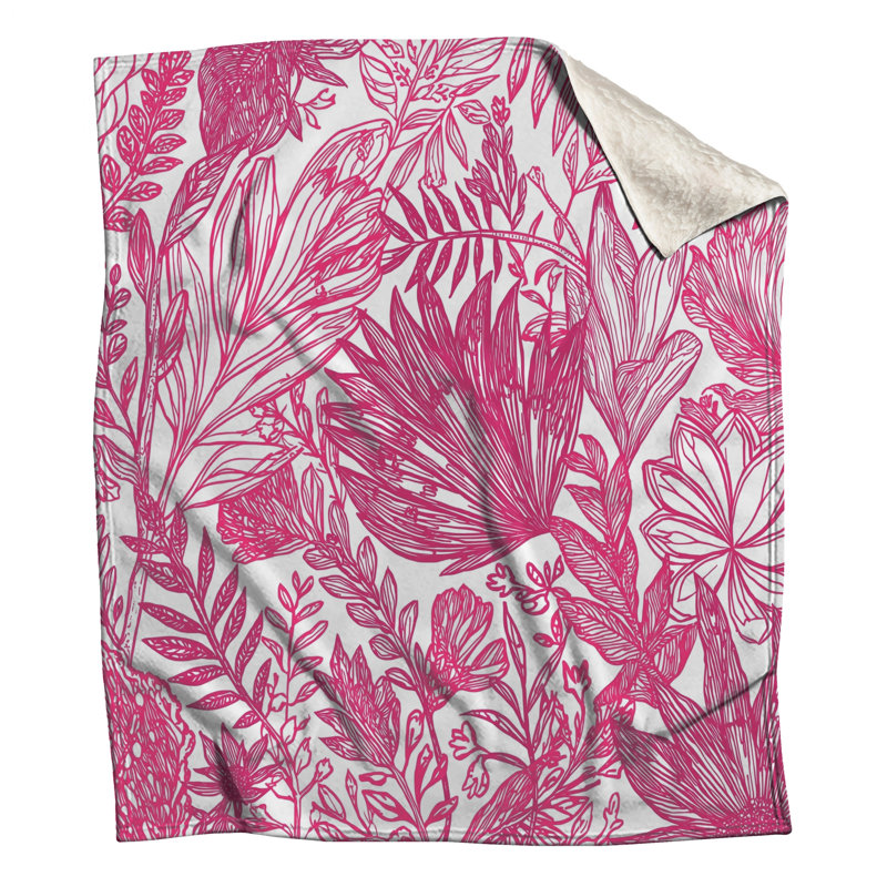 Couvertures roses, L 60 po x H 80 po