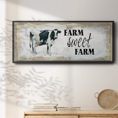 «Farm Sweet Farm», toile encadrée