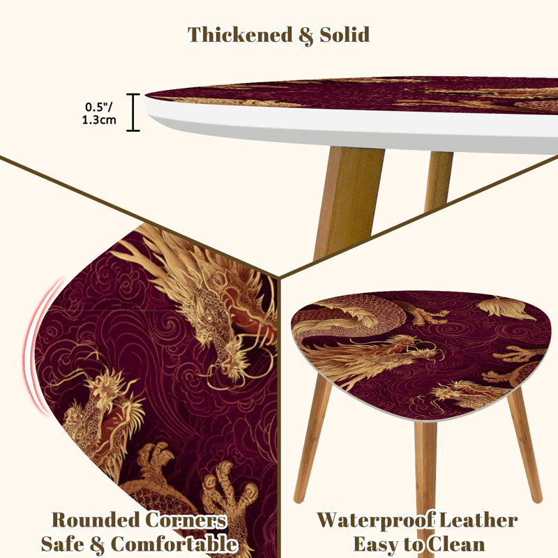 Ensemble de 2 tables basses gigognes Triangle