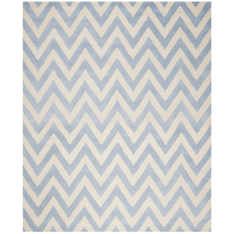 Tapis en laine touffeté à la main Sanyla, Rectangle 7 pi 6 po x 9 pi 6 po