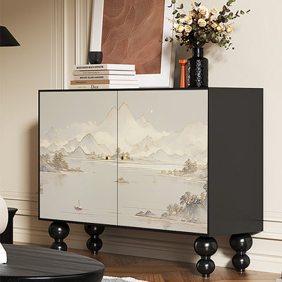 Neo-Chinese style painted storage cabinet