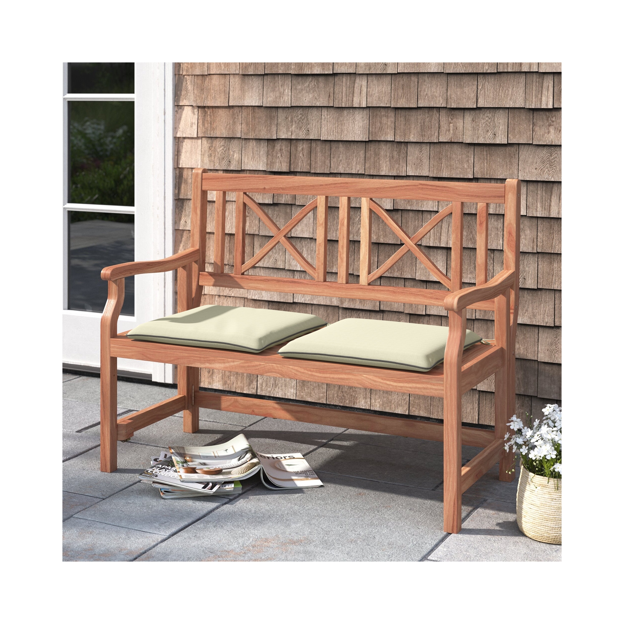 Sunbrella Outdoor Dining Chair, 2" H x 17" W x 17" D