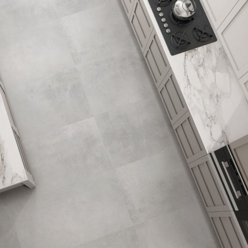Mina Matte 12x24 Porcelain Floor & Wall Tile (15.5 Sq. Ft./Case), Light Gray