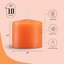 Bougies votives orange, paquet de 75, durée de combustion de 10 heures, sans parfum-1808472144