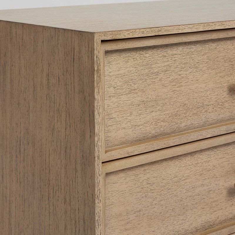 Clement 3 - Drawer Solid Wood Nightstand