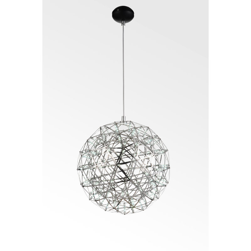 Luminaire suspendu sphérique unique à 1 lumière Aidelyn
