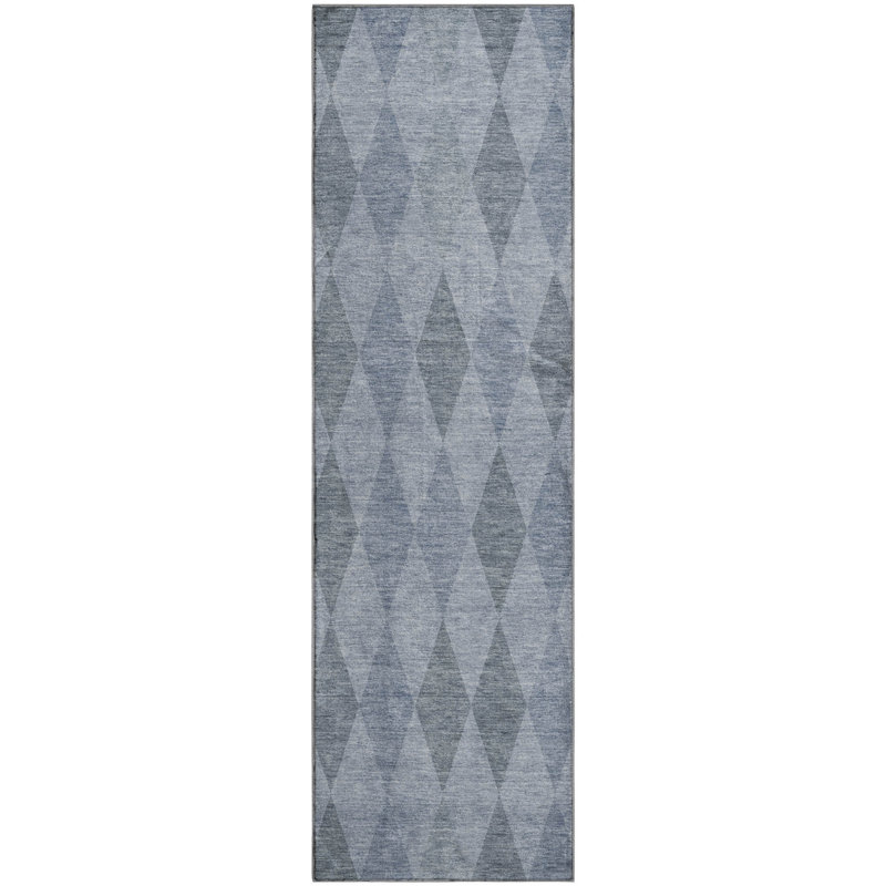 Premium Machine Washable Cerrito AMF561 Denim 8' x 10' Rug, Tapis de couloir 2 pi 3 po x 7 pi 6 po