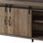 Comesha TV Stand with Sliding Barn Doors & Open Storage