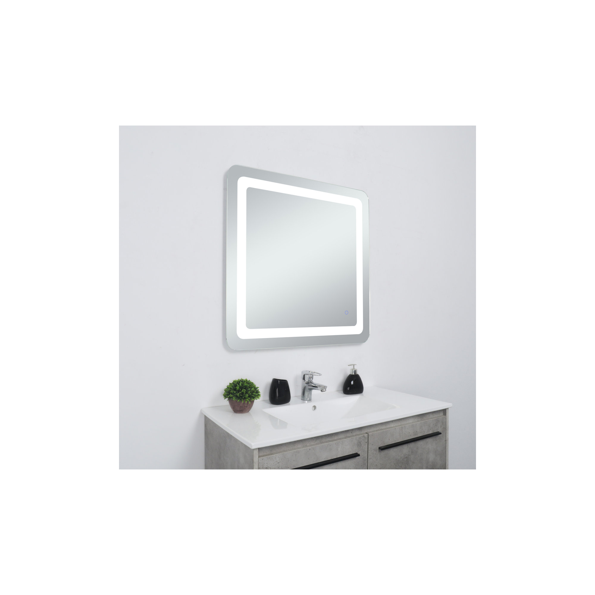 Juliane Mirror, 30" x 30", Square