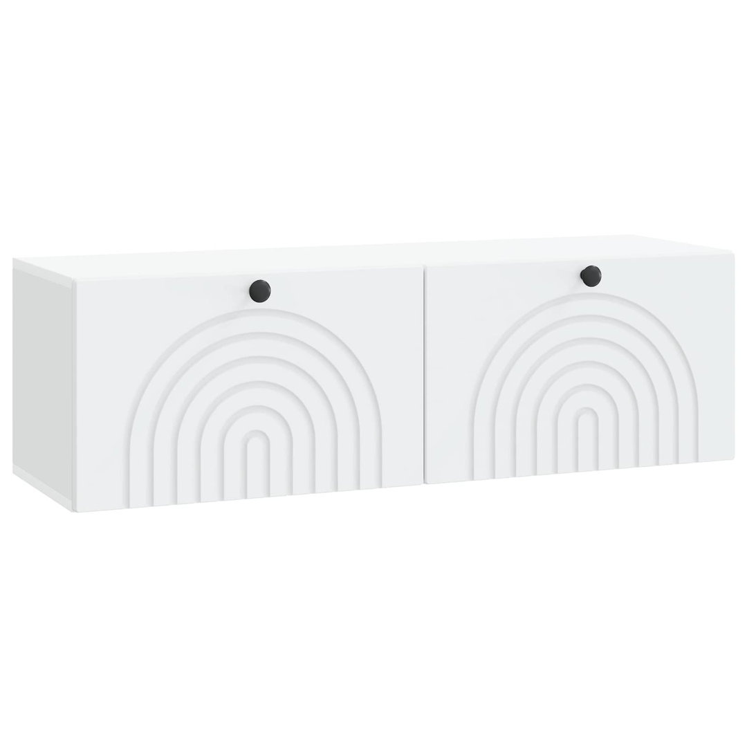 vidaXL TV Cabinet with Drawer Engineered Wood Entertainment Center Stand