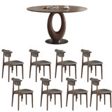Solid wood vintage dining table sets.