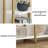 Kaeb Triple Wide 5-Tier Bookshelf, 70.87" L x 79.13" H Extra Large Bookcase, Tall Metal Display Shelf-1995300232
